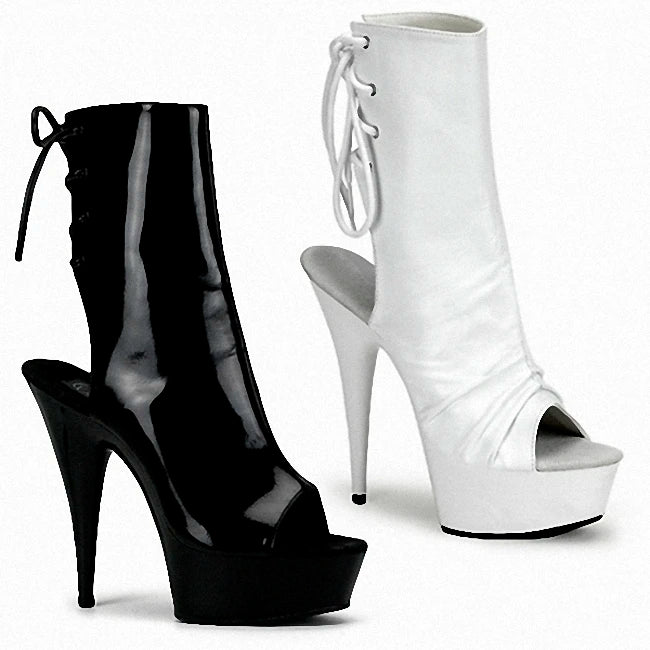 Women's summer shoes - 15 cm heel, open toe, laces and colorful design