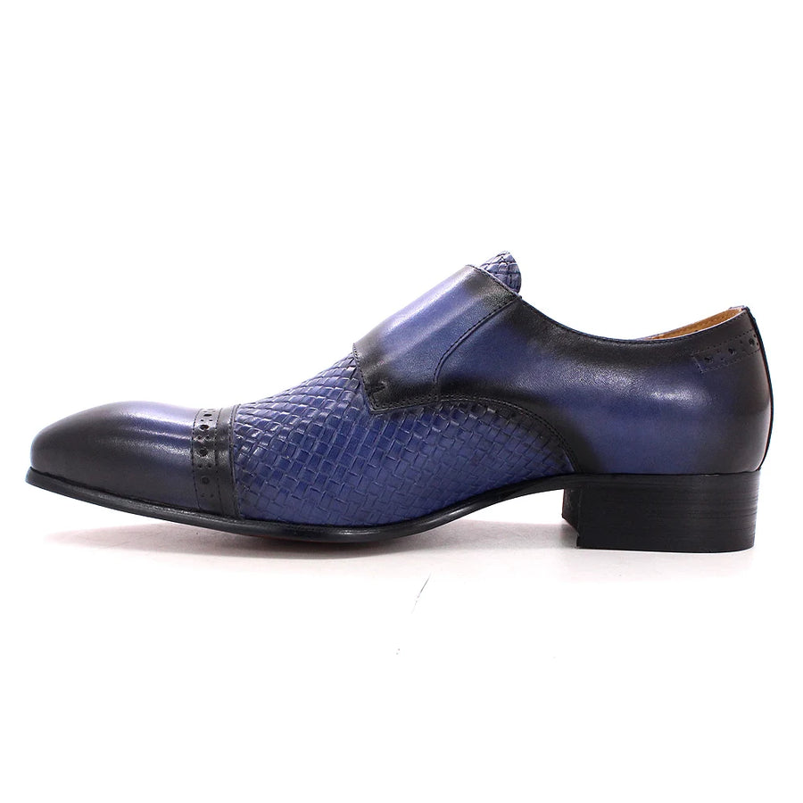 DANIEL WAFER – Chaussures Homme Monk Strap en Cuir Véritable