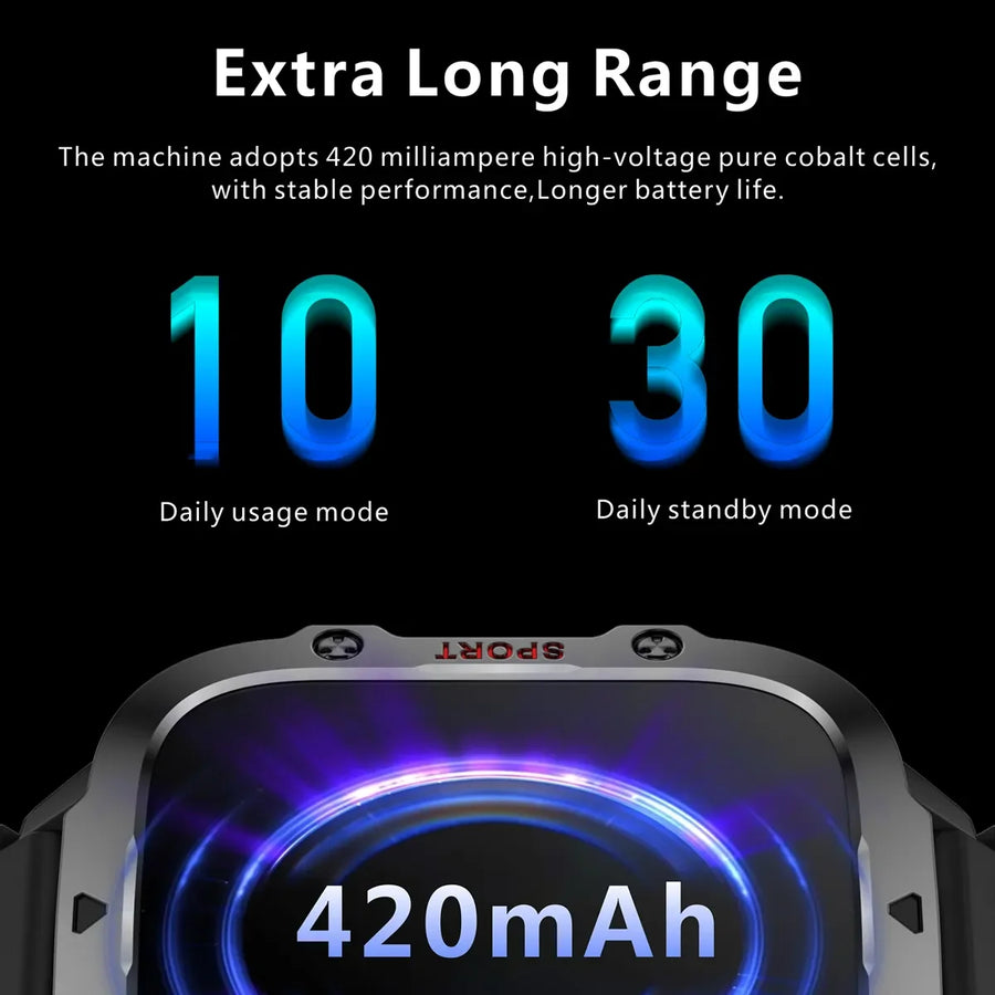 Smartwatch Sport QX11 – Montre Connectée Outdoor Étanche IP67