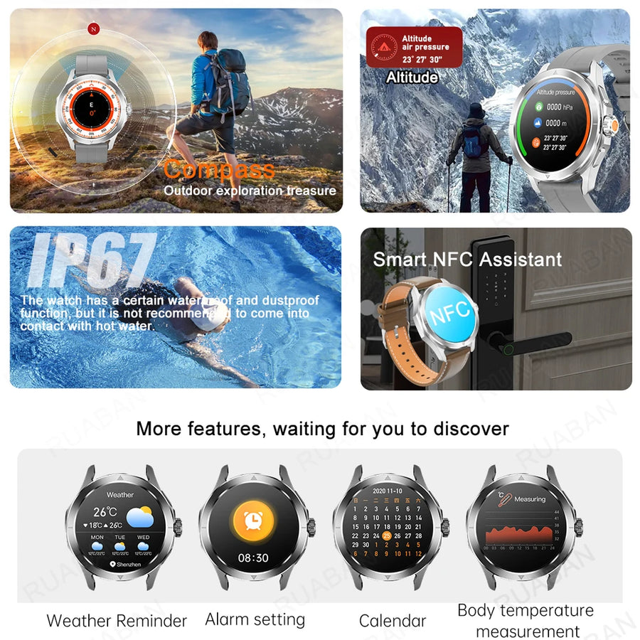 Montre Connectée RNABAU 2025 – GPS