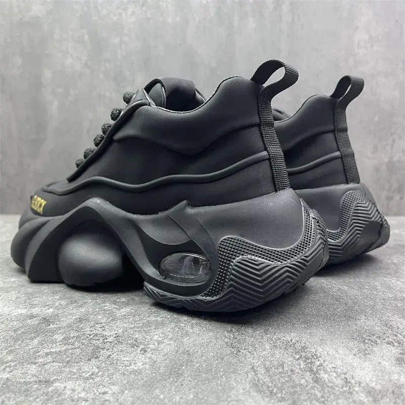COZOK, Baskets pour hommes style designer 2025 – Sneakers à semelle épaisse confortables, mode décontractée automne/hiver, chaussures de sport tendance