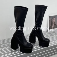 Women's 16cm Heel Boots - High, Waterproof and Sexy