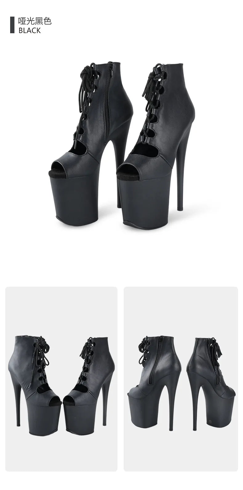 Sexy High Heel Ankle Boots - Stiletto, Exotic Platform, Club & Dance
