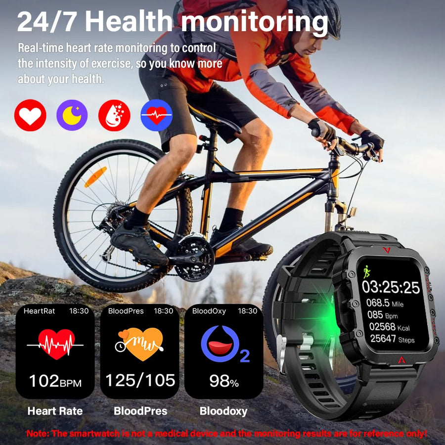 LAXASFIT™ 5610 – Smartwatch Sport; Santé | Écran HD 1.71’’