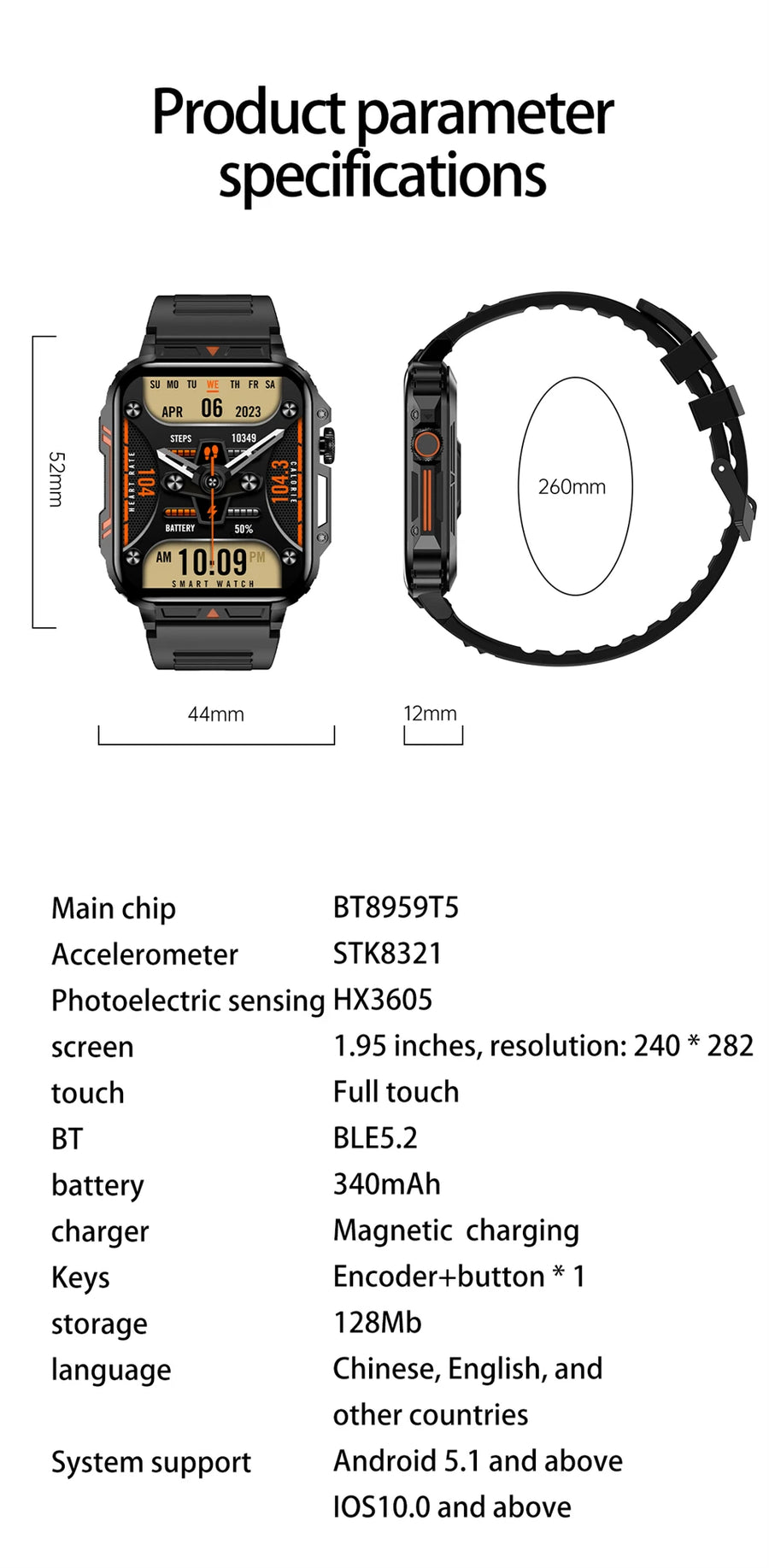 2024 1.95 TitanTalk™ – Montre Connectée Sport & Appels