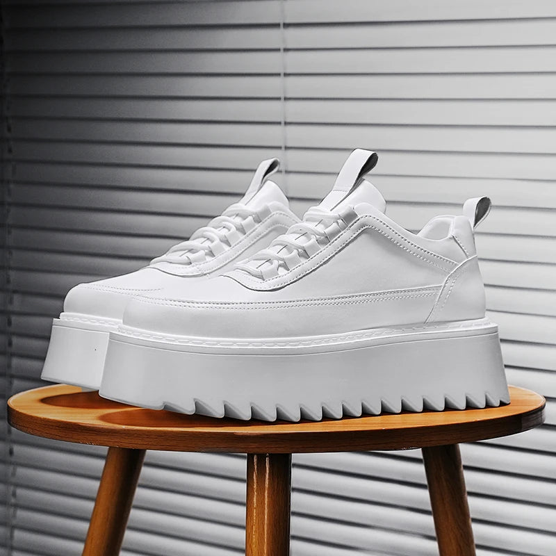 CHAXIAOA Men's Ankle Boots, Urban Core Classics – Chunky & Comfortable Sneakers