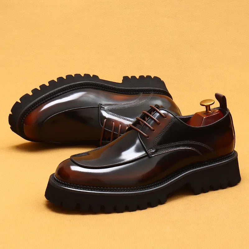 ASTON M. JAZZ – Chaussures Oxford Homme en Cuir Véritable, Italienne