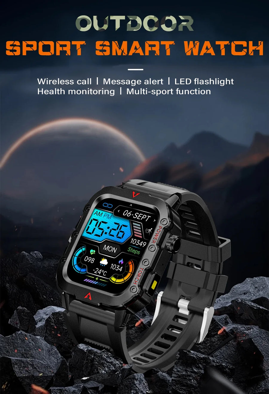 LAXASFIT™ 5610 – Smartwatch Sport; Santé | Écran HD 1.71’’