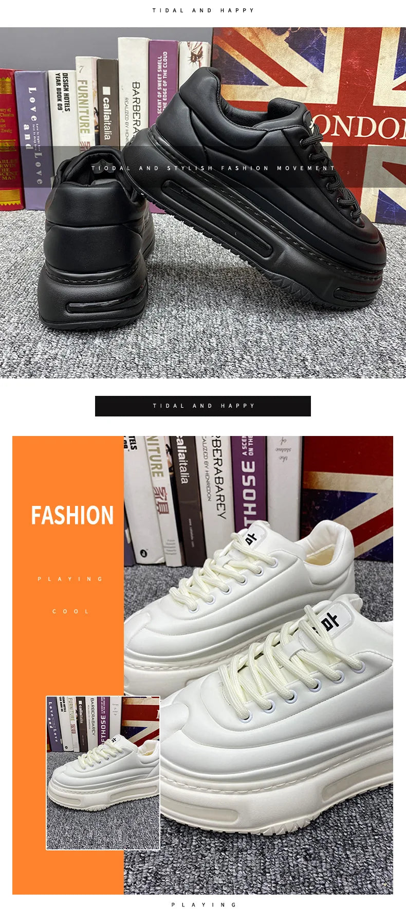 AirPlush – Sneakers Homme Hiver Confort & Hauteur