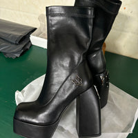 Women's designer ankle boots - 14 cm heel, stretch, bold and sexy look