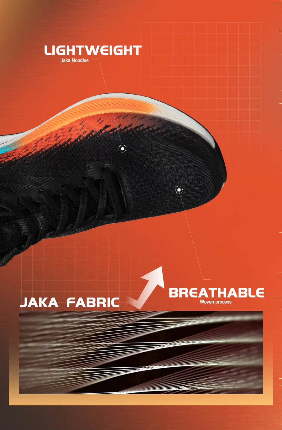 baasploa W3100 H1072 – Chaussures de running homme légères et professionnelles