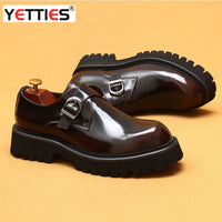 Oxford & Derby Homme – Chaussures Britanniques en Cuir Véritable, Semelle Épaisse, Business & Casual Élégant"
