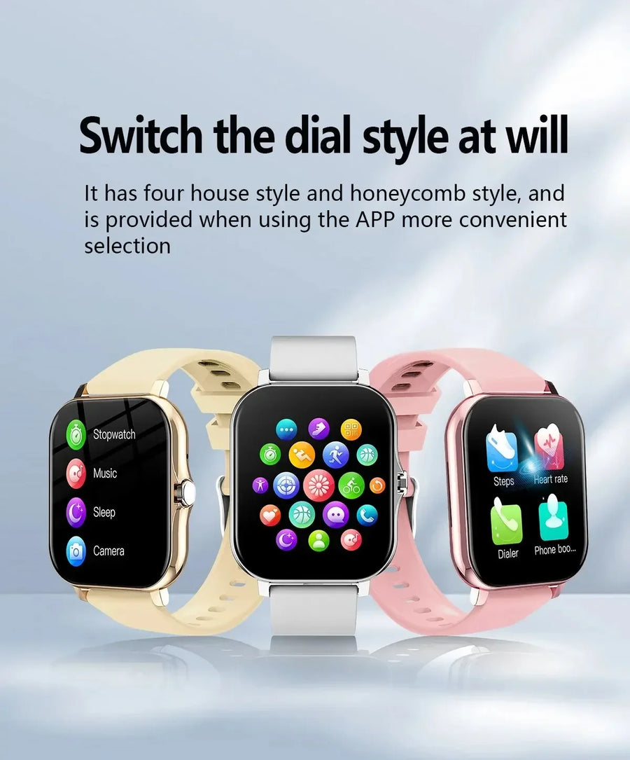 DIXSG 2025 Smartwatch – Sport & Health with GPS, Bluetooth, 1.44'' Touchscreen Android & iOS