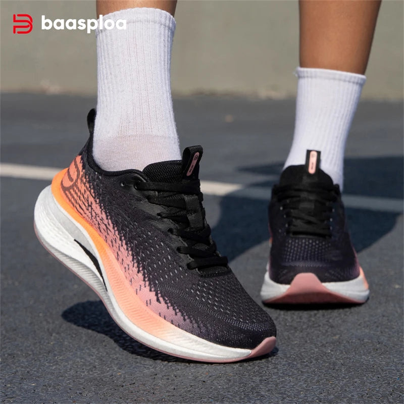 Baasploa W3100 H1072 – Chaussures de running unisexes respirantes pour semi-marathon