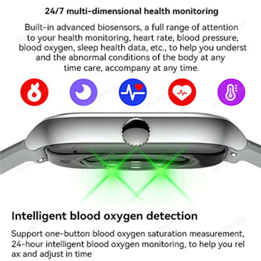 Ola Esporte 2.01'' Connected Watch – Health, Calls & Notifications – Elegance and Performance in Everyday Life, 2025