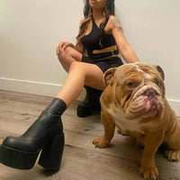 Sexy Women's Boots - Plus Size 35-48, Block Heel and Sturdy