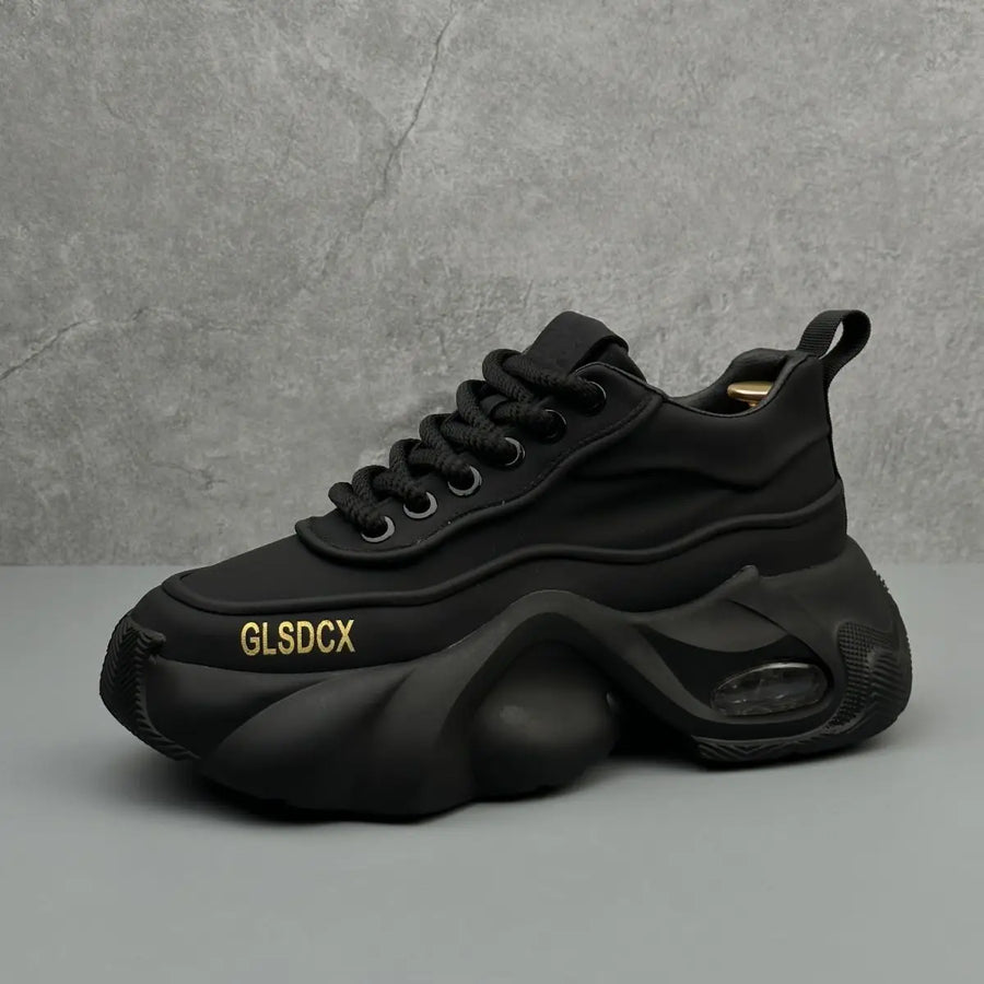 COZOK, Baskets pour hommes style designer 2025 – Sneakers à semelle épaisse confortables, mode décontractée automne/hiver, chaussures de sport tendance