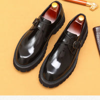 Oxford & Derby Homme – Chaussures Britanniques en Cuir Véritable, Semelle Épaisse, Business & Casual Élégant"