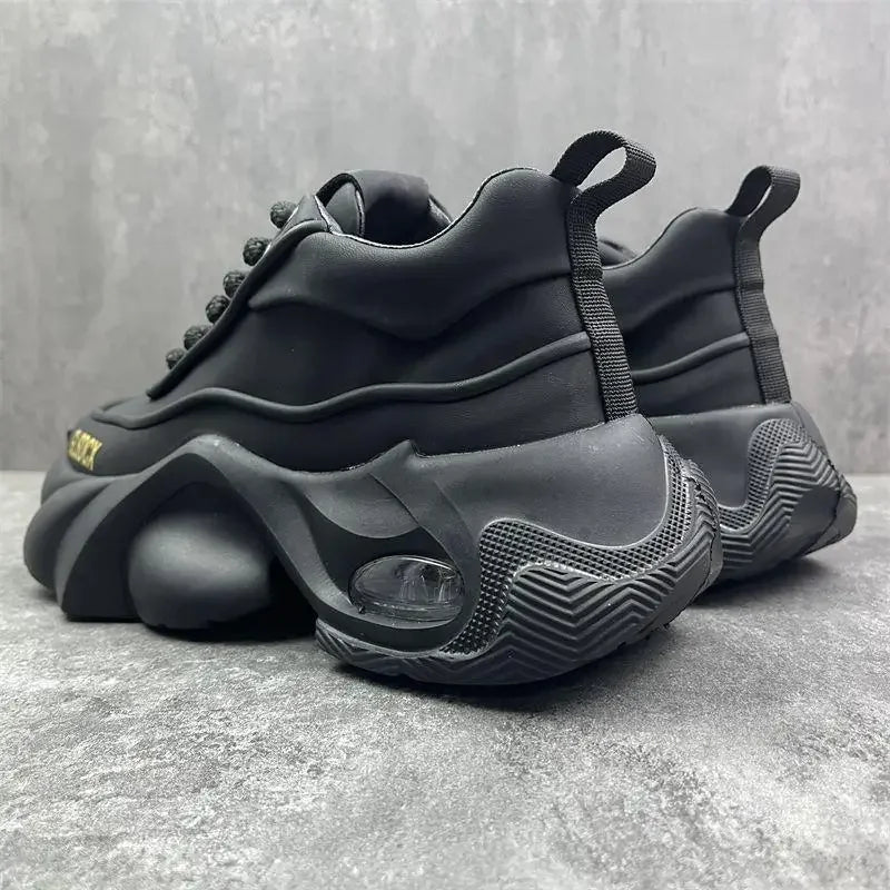 COZOK, Baskets pour hommes style designer 2025 – Sneakers à semelle épaisse confortables, mode décontractée automne/hiver, chaussures de sport tendance