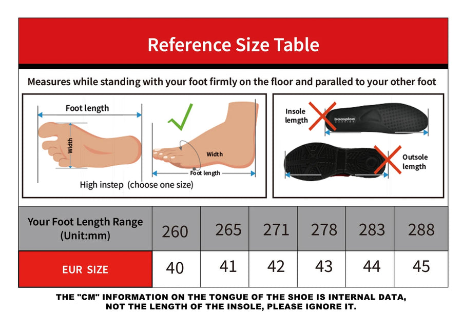 baasploa W3100 H1072 – Chaussures de running homme légères et professionnelles