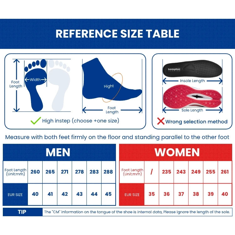 Baasploa W3100 H1072 – Chaussures de running unisexes respirantes pour semi-marathon