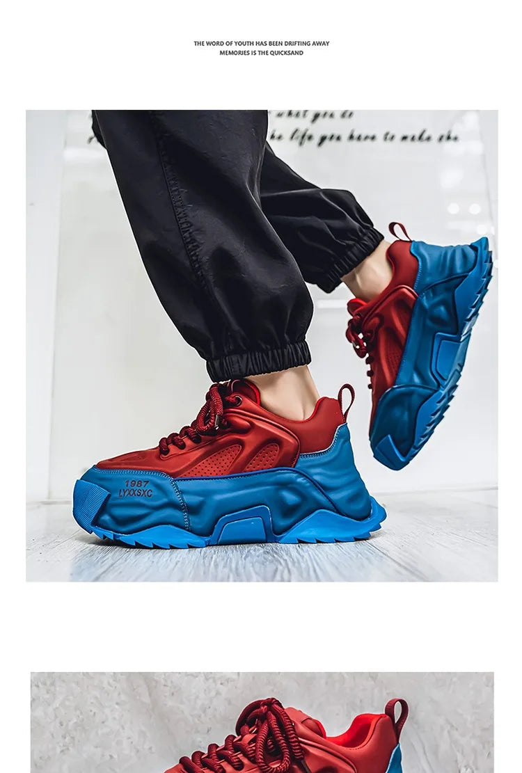 Sneakers Homme Designer – Confort & Hauteur Boostée