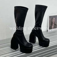Women's 16cm Heel Boots - High, Waterproof and Sexy