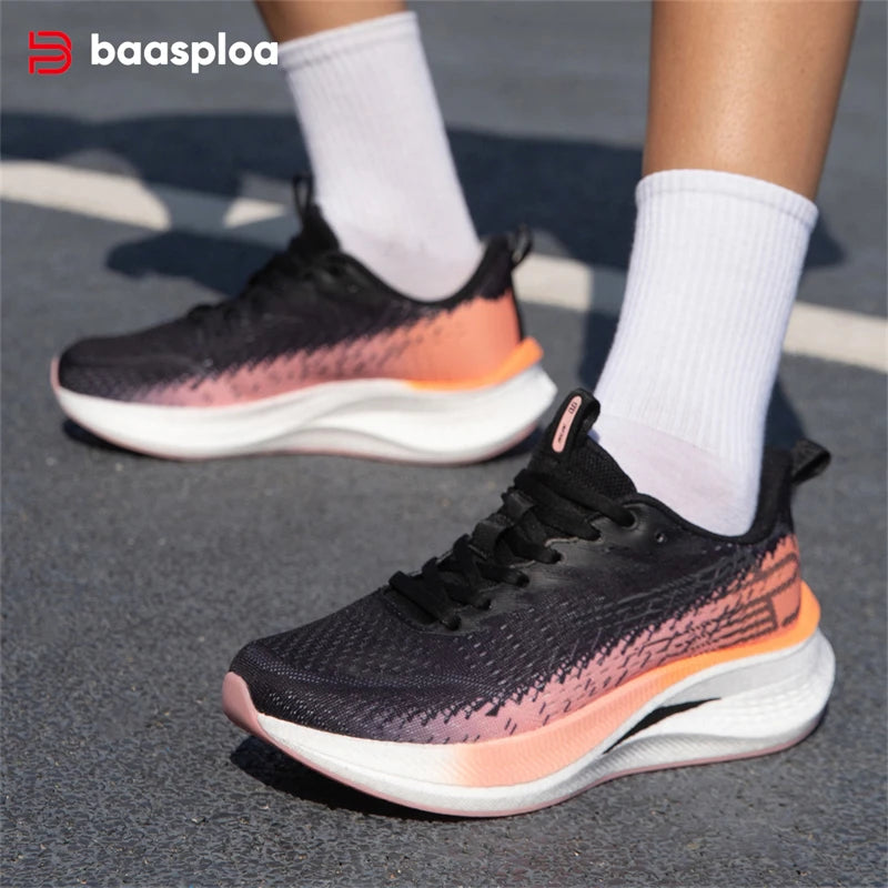 Baasploa H1072 – Chaussures de running femme respirantes et élévatrices