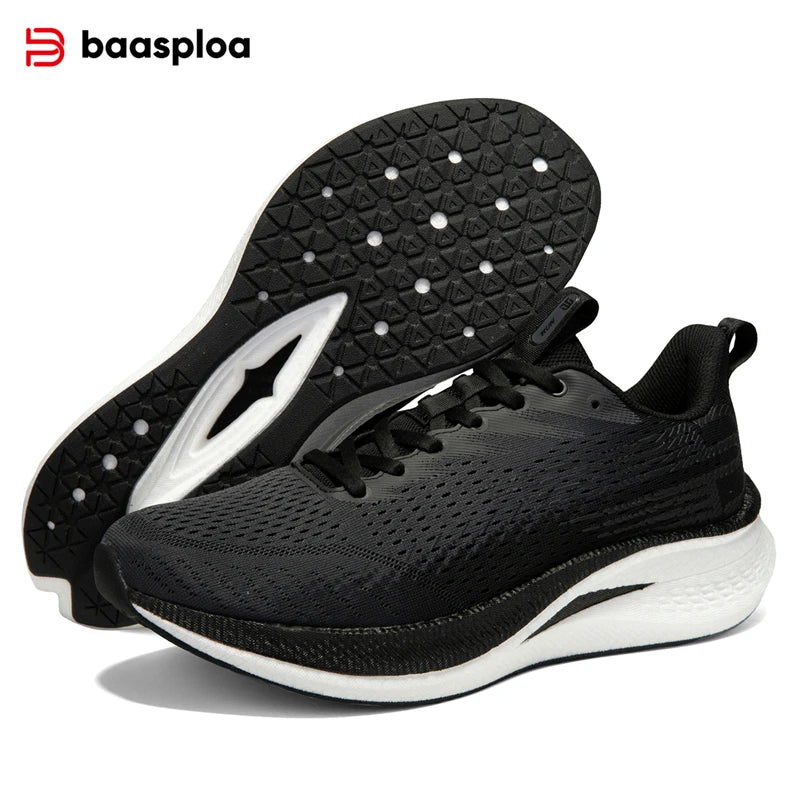 Baasploa W3100 H1072 – Chaussures de running unisexes respirantes pour semi-marathon