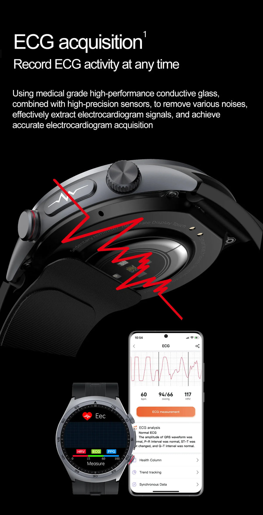 RNABAU AirCare Pro™ – Smartwatch Santé 2025 avec Mesure Réelle de la Tension