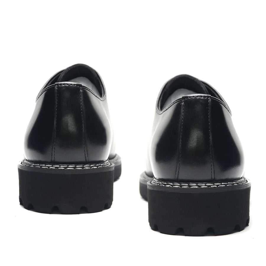 Oxford Homme Élégant – Sneakers en Cuir Véritable Noir, Haute Qualité pour Bureau, Affaires et Occasions Sociales