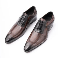 ASIMAYA Brogue Luxe – Chaussures Homme en Cuir Véritable