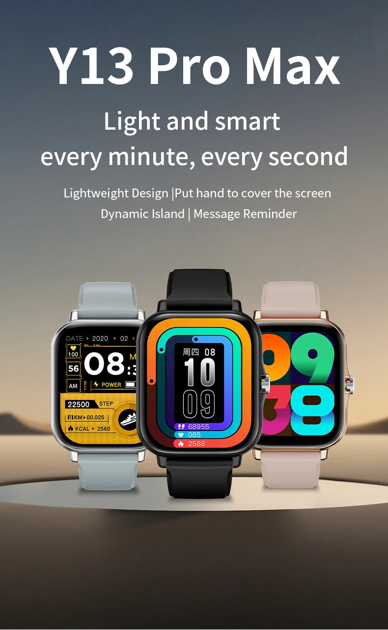 LAXASFIT Y13 – 2025 Sports & Health Smart Watch for Men and Women