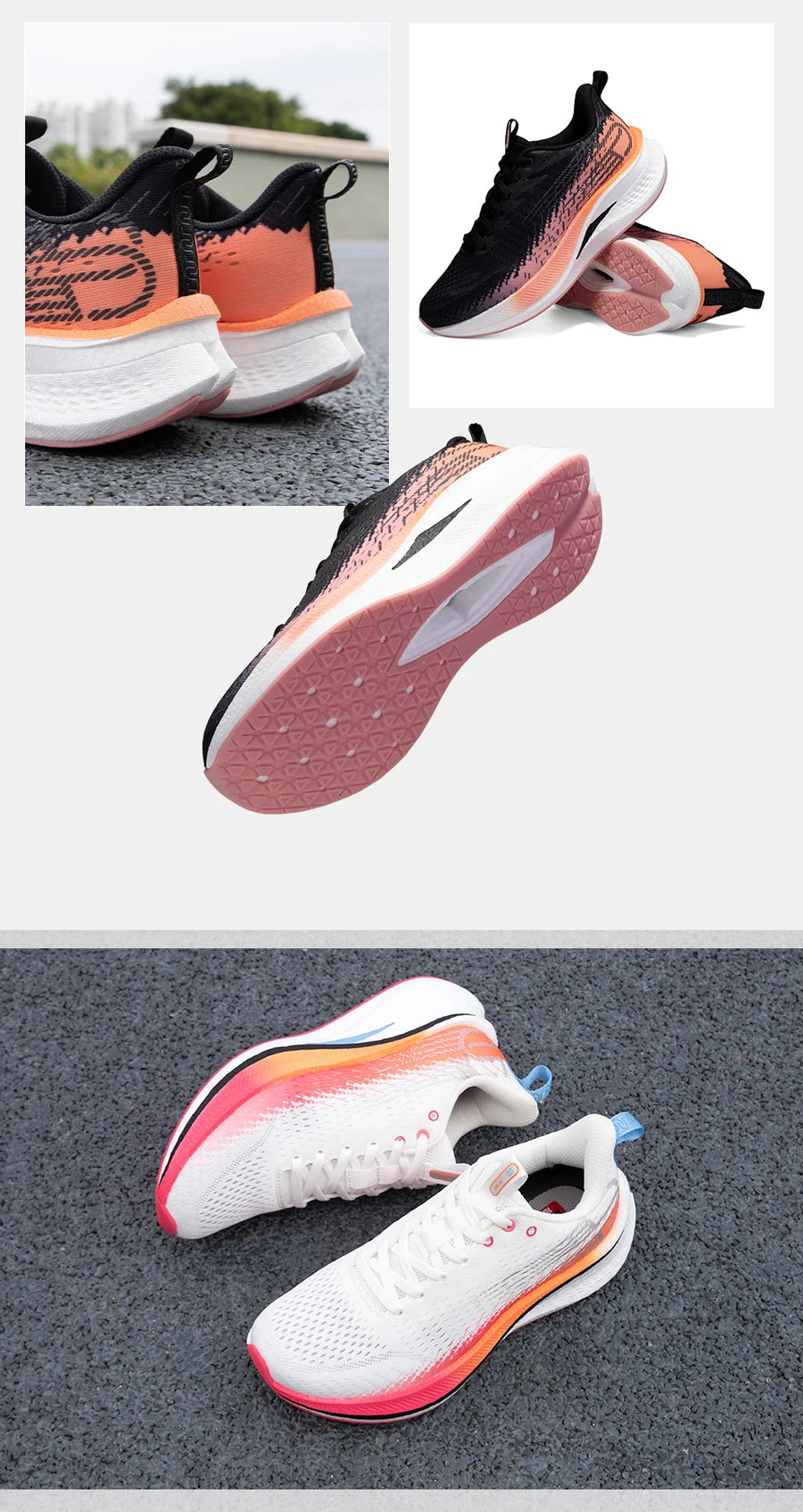 baasploa W3100 H1072 – Chaussures de running homme légères et professionnelles