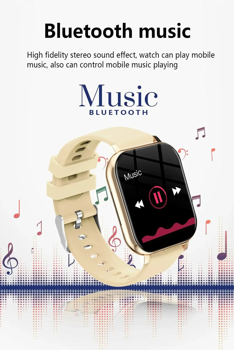 DIXSG 2025 Smartwatch – Sport & Health with GPS, Bluetooth, 1.44'' Touchscreen Android & iOS