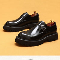 Oxford & Derby Homme – Chaussures Britanniques en Cuir Véritable, Semelle Épaisse, Business & Casual Élégant"