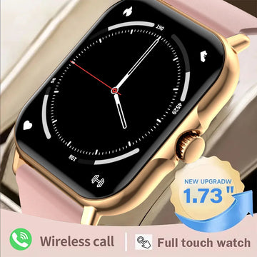 LAXASFIT 1.73” Smartwatch – Unisex Smartwatch with Customizable Dials, Health Tracking, Bluetooth, Calls & Notifications, Android & iOS Compatible