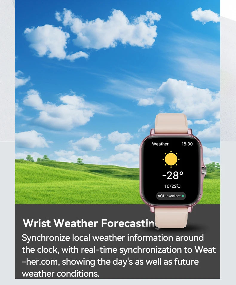 Bluetooth Watch, LAXASFIT Y13 Pro Max – 1.85'' CardioTalk™ Connected Smartwatch – Fitness & Calls Connected Watch