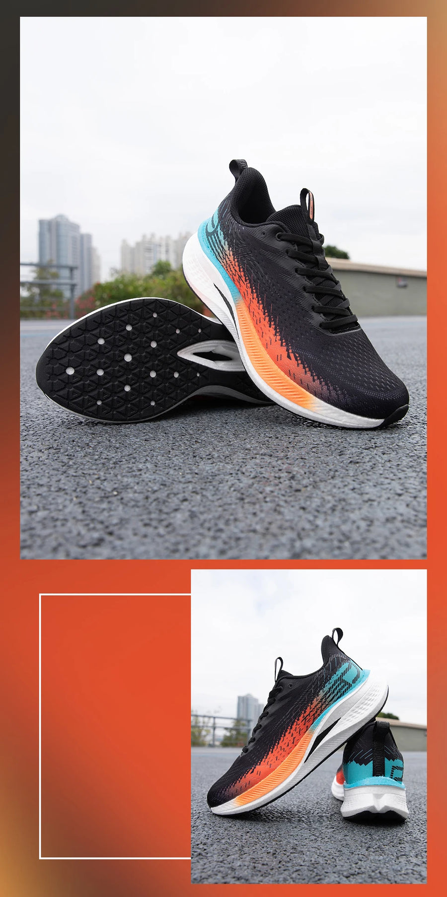 baasploa W3100 H1072 – Chaussures de running homme légères et professionnelles