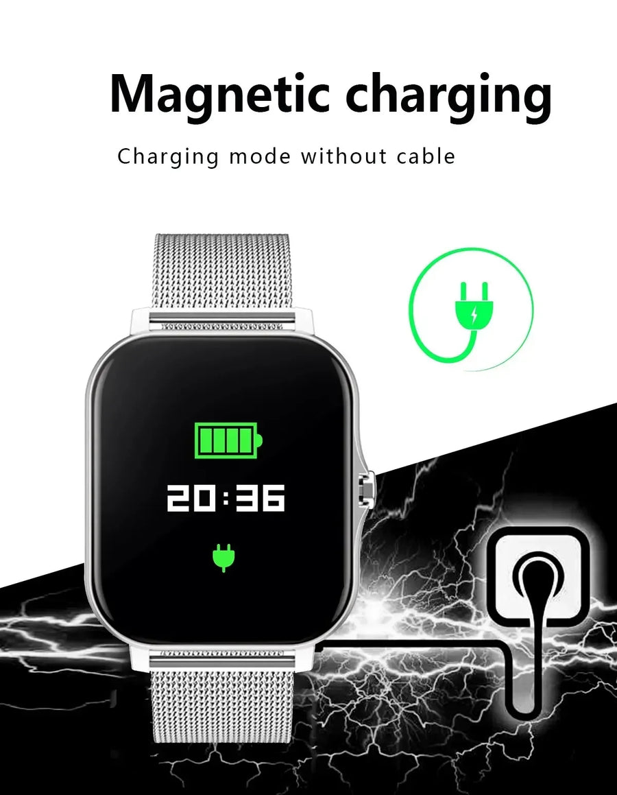 DIXSG 2025 Smartwatch – Sport & Health with GPS, Bluetooth, 1.44'' Touchscreen Android & iOS