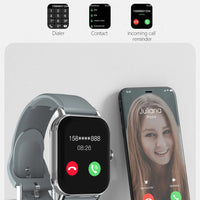 LAXASFIT 1.73” Smartwatch – Unisex Smartwatch with Customizable Dials, Health Tracking, Bluetooth, Calls &amp; Notifications, Android &amp; iOS Compatible