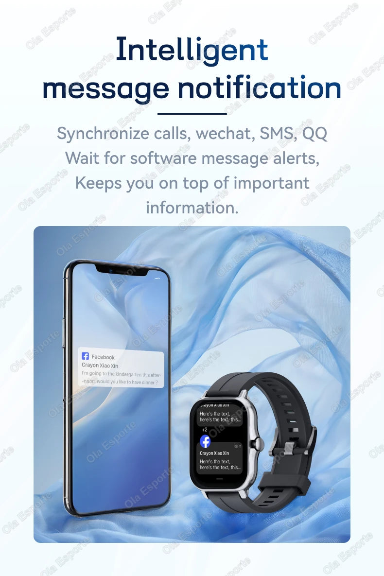 Watch, Ola Esporte Smartwatch 1.83'' – Elegance, Health & Connectivity