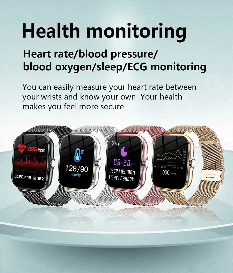 DIXSG 2025 Smartwatch – Sport & Health with GPS, Bluetooth, 1.44'' Touchscreen Android & iOS