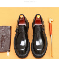 Oxford & Derby Homme – Chaussures Britanniques en Cuir Véritable, Semelle Épaisse, Business & Casual Élégant"