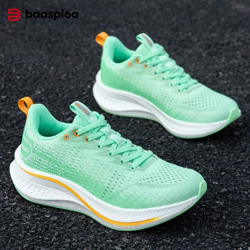 Baasploa H1072 – Chaussures de running femme respirantes et élévatrices