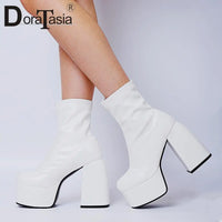 Sexy Women's Boots - Plus Size 35-48, Block Heel and Sturdy