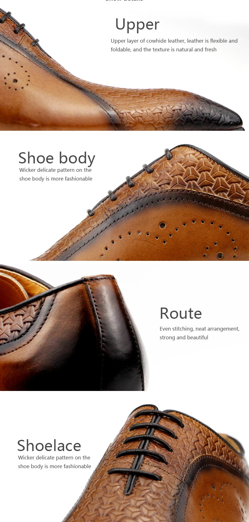 YOUYAZHUBU, Chaussures Homme en Cuir Véritable – Oxford Élégantes et Respirantes pour Bureau, Mariage et Occasions Formelles