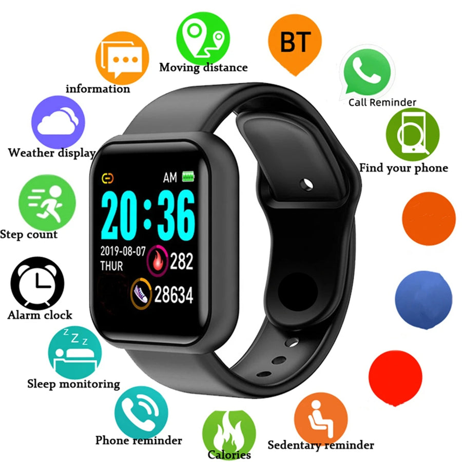 Smartwatch D13/116Plus – Men's/Women's Smartwatch | Health & Activity Tracker | Sports Bracelet Ideal Gift