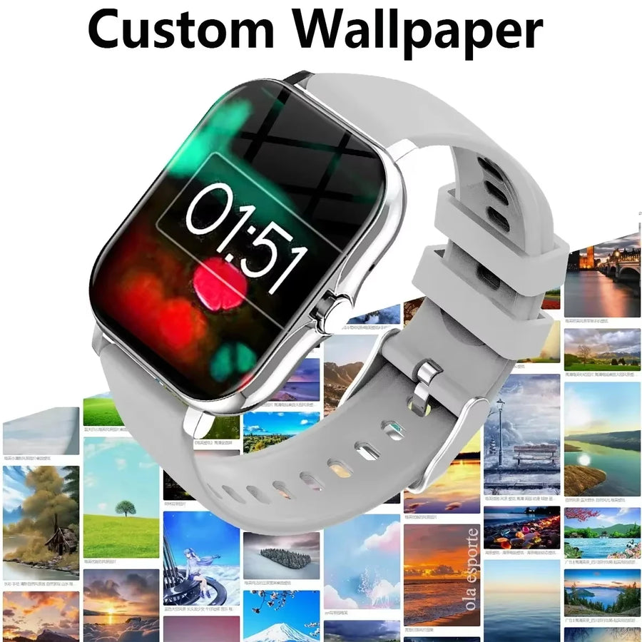 DIXSG 2025 Smartwatch – Sport & Health with GPS, Bluetooth, 1.44'' Touchscreen Android & iOS