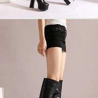 Bottes Femme Grande Taille à Talon Épais et Plateforme – FANAN AYY-A8-13 | Bottes Genou Élégantes &amp; Sexy Automne